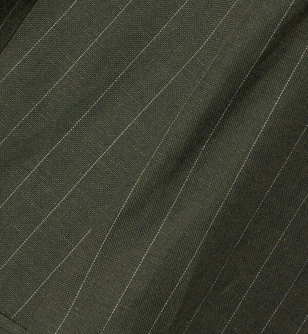 BEAUTY&YOUTH UNITED ARROWS「麻ブレンド ストライプ カラーレス ジャケット」|ノーカラージャケット|