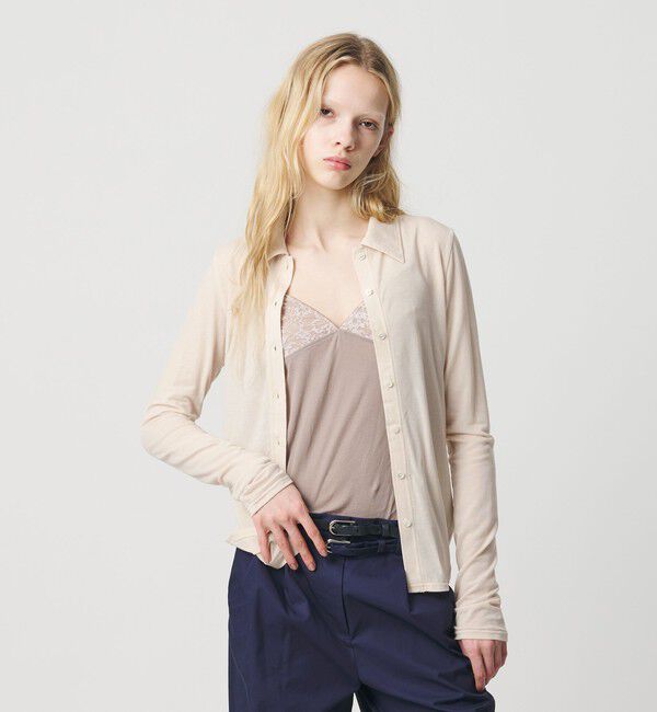 ATTISESSION「＜ATTISESSION＞ジャージー シャツ 」|カーディガン|