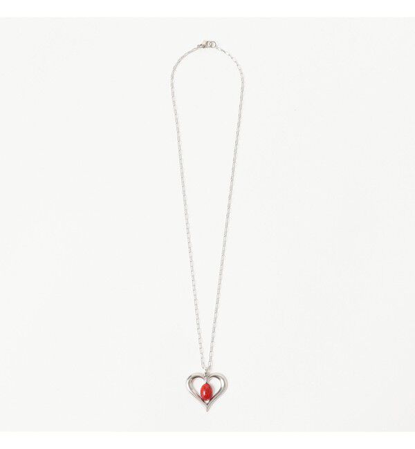 Ray BEAMS 「ハートフレーム ストーン ネックレス」|ネックレス|