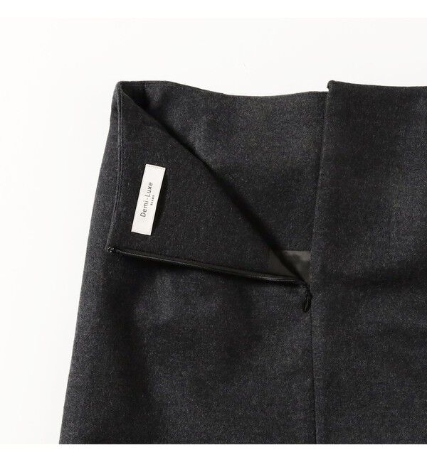 Demi-Luxe BEAMS 「ウール ジャージ リボン スカート」|スカート|