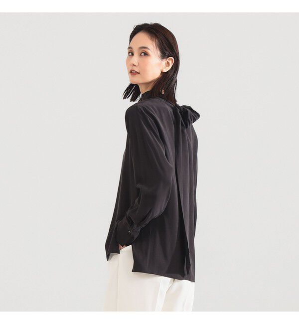 Demi-Luxe BEAMS 「ロングボウタイ ブラウス」|シャツ・ブラウス|BITTER_BROWN