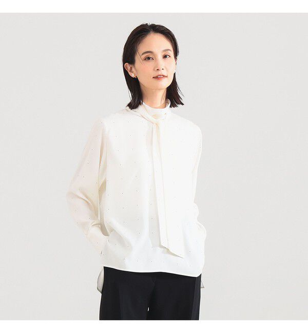 Demi-Luxe BEAMS 「ロングボウタイ ブラウス」|シャツ・ブラウス|