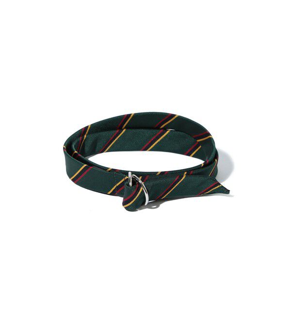 BEAMS PLUS「Double Ring Ribbon Belt」|ベルト|GREEN