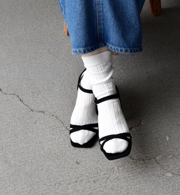 SHIPS any「SHIPS any: クロス ストラップ サンダル」|サンダル|