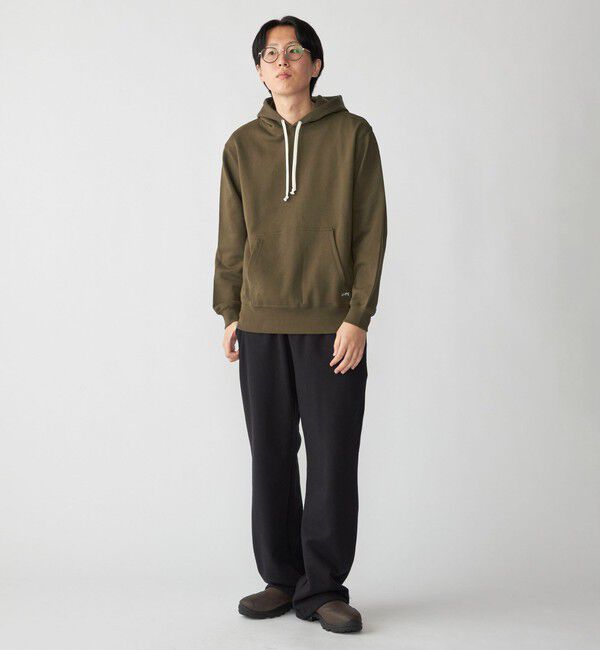 SHIPS「【WEB限定】SHIPS: マイクロ SHIPS 刺繍 ロゴ 裏毛 スウェット プルオーバーパーカー」|パーカー|