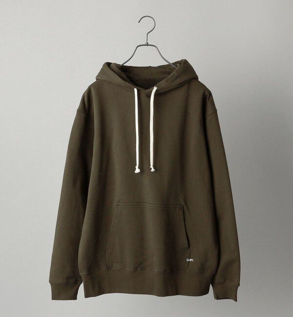 SHIPS「【WEB限定】SHIPS: マイクロ SHIPS 刺繍 ロゴ 裏毛 スウェット プルオーバーパーカー」|パーカー|