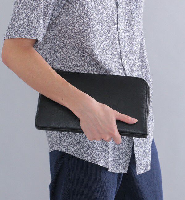 SHIPS「SHIPS: スマート レザー クラッチバッグ」|クラッチバッグ|