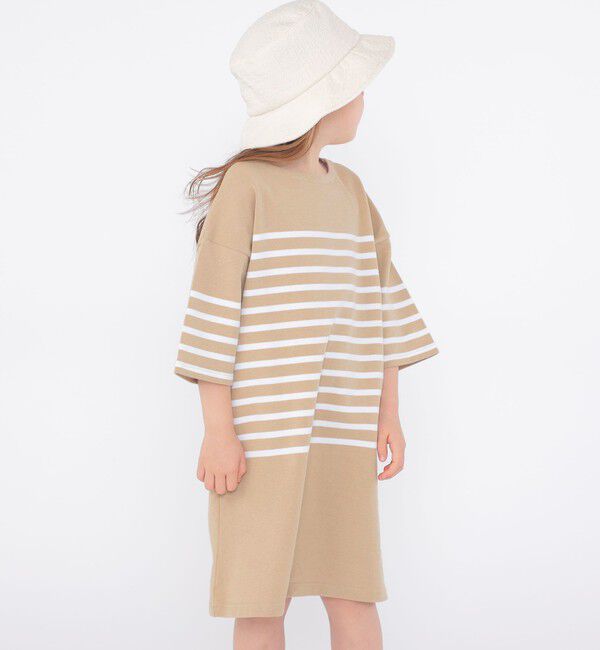SHIPS KIDS「SHIPS KIDS:100～155cm / パネル ボーダー ワンピース」|ワンピース|