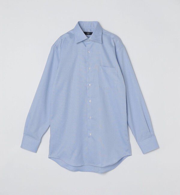 SHIPS Colors 「SHIPS Colors:イージーアイロン ワイドカラー ドビー ロングスリーブ◇」|シャツ・ブラウス|ライトブルー