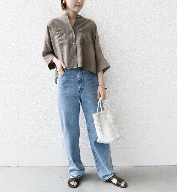 SHIPS for women「〈手洗い可能〉シルク混 シアー 羽織 シャツ」|シャツ・ブラウス|