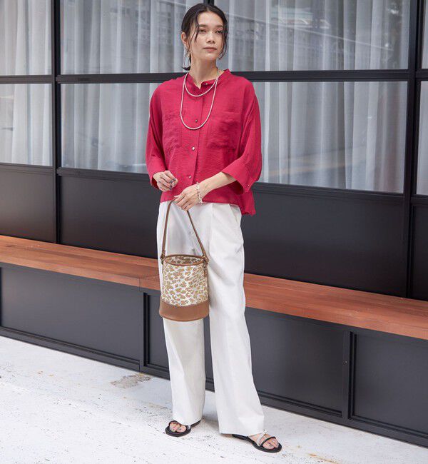 SHIPS for women「〈手洗い可能〉シルク混 シアー 羽織 シャツ」|シャツ・ブラウス|