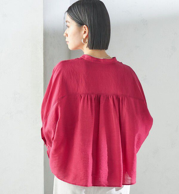 SHIPS for women「〈手洗い可能〉シルク混 シアー 羽織 シャツ」|シャツ・ブラウス|