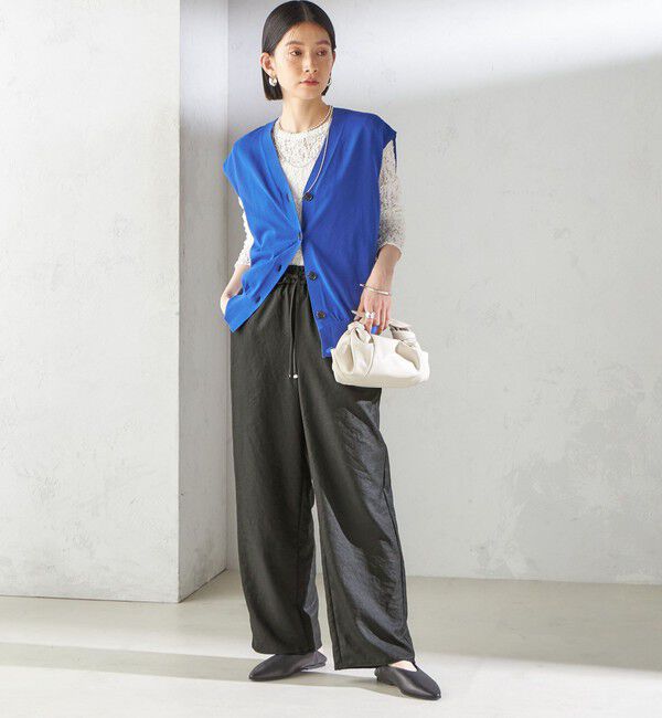 SHIPS for women「《一部追加予約》〈手洗い可能〉ツイル ドロスト パンツ」|その他|