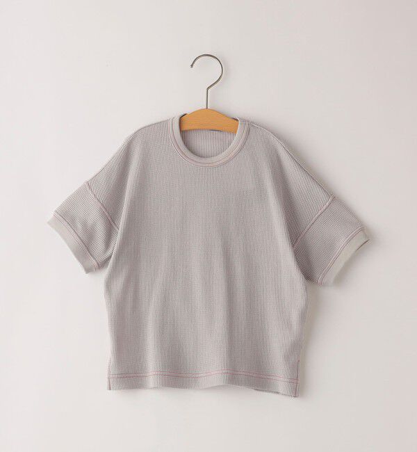 SHIPS KIDS「THYARD:85～95cm / ワッフル 半袖 TEE」|Tシャツ・カットソー|グレー