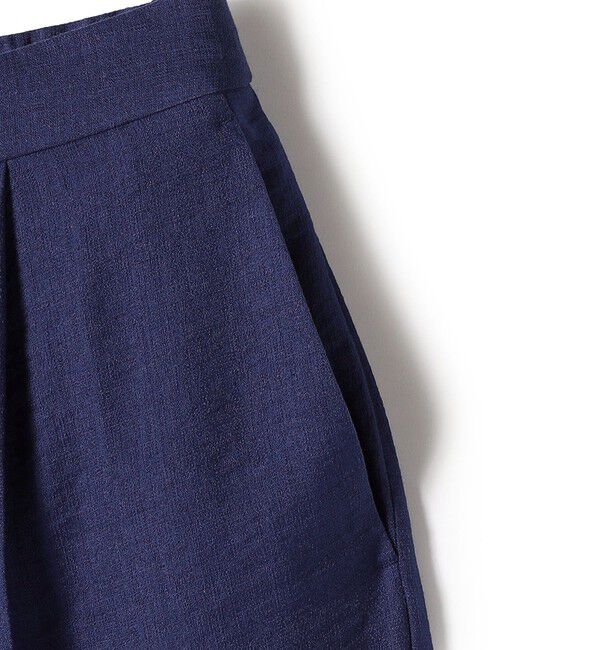 SHIPS for women「〈手洗い可能〉麻混 タック ワイド パンツ」|その他|