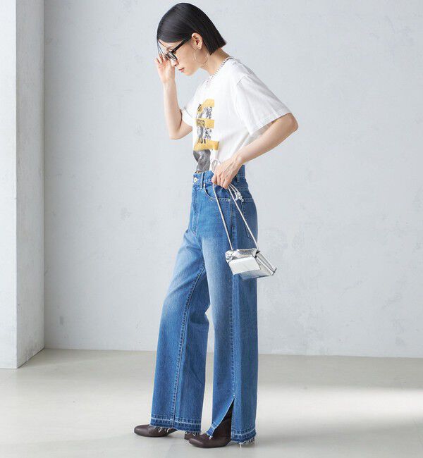 SHIPS for women「J.J.MERCER:〈洗濯機可能〉プリント TEE」|Tシャツ・カットソー|