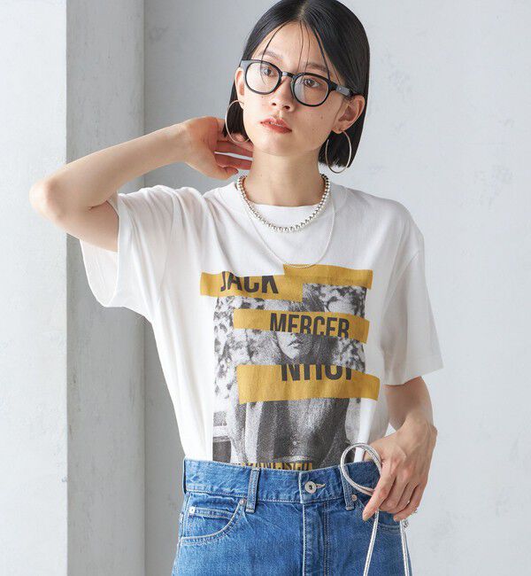 SHIPS for women「J.J.MERCER:〈洗濯機可能〉プリント TEE」|Tシャツ・カットソー|