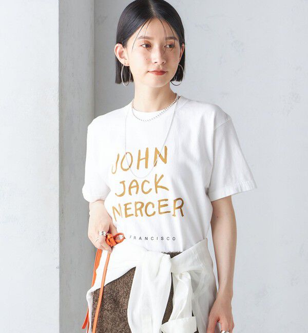 SHIPS for women「J.J.MERCER:〈洗濯機可能〉プリント TEE」|Tシャツ・カットソー|