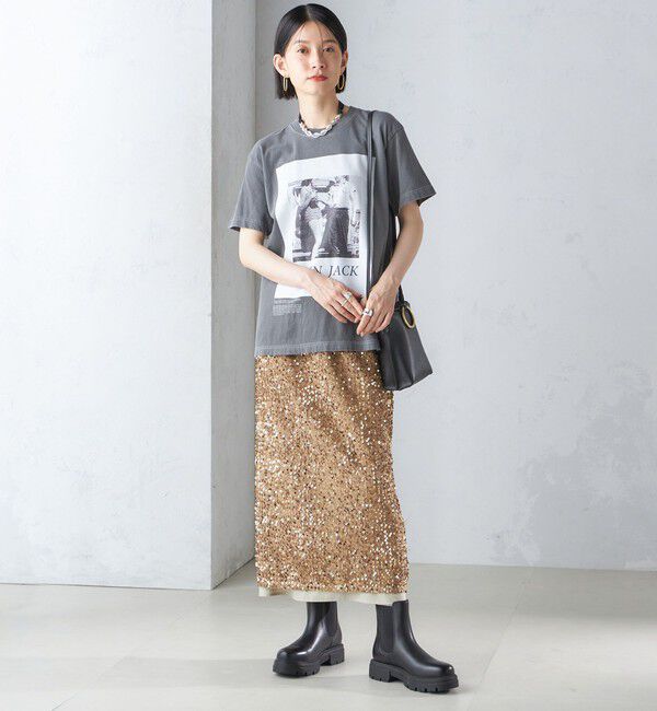 SHIPS for women「J.J.MERCER:〈洗濯機可能〉プリント TEE」|Tシャツ・カットソー|