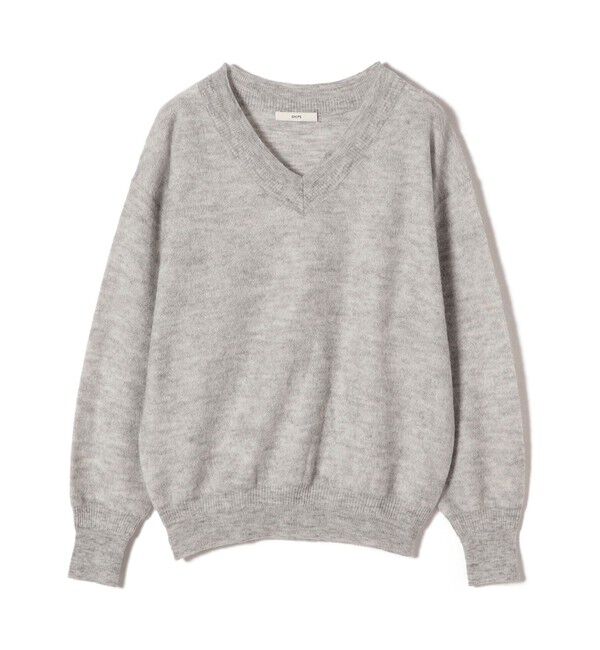 SHIPS for women「〈手洗い可能〉モヘヤ パイル Vネック プルオーバー」|ニット・セーター|