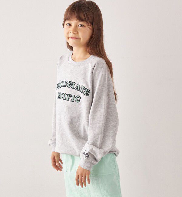 SHIPS any「【SHIPS any別注】Collegiate Pacific: 刺繍 ロゴ スウェット<KIDS>」|スウェット・ジャージ|