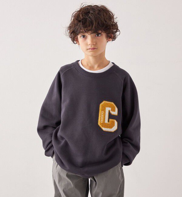 SHIPS any「【SHIPS any別注】Collegiate Pacific: 刺繍 ロゴ スウェット<KIDS>」|スウェット・ジャージ|