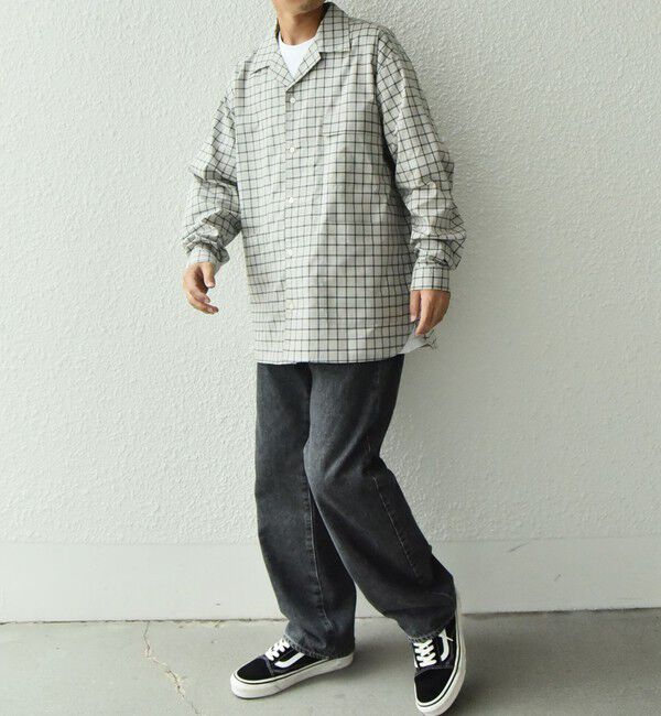 SHIPS any「SHIPS any: モノトーン チェック サイドポケット シャツ ジャケット◇」|シャツ・ブラウス|
