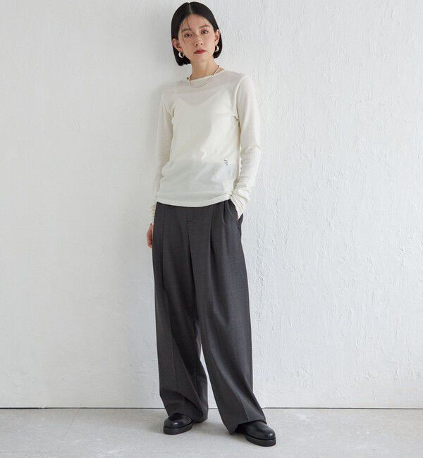 SHIPS for women「Wai＋:〈手洗い可能〉オーガニックコットン カットソー」|Tシャツ・カットソー|