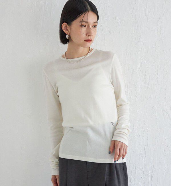 SHIPS for women「Wai＋:〈手洗い可能〉オーガニックコットン カットソー」|Tシャツ・カットソー|
