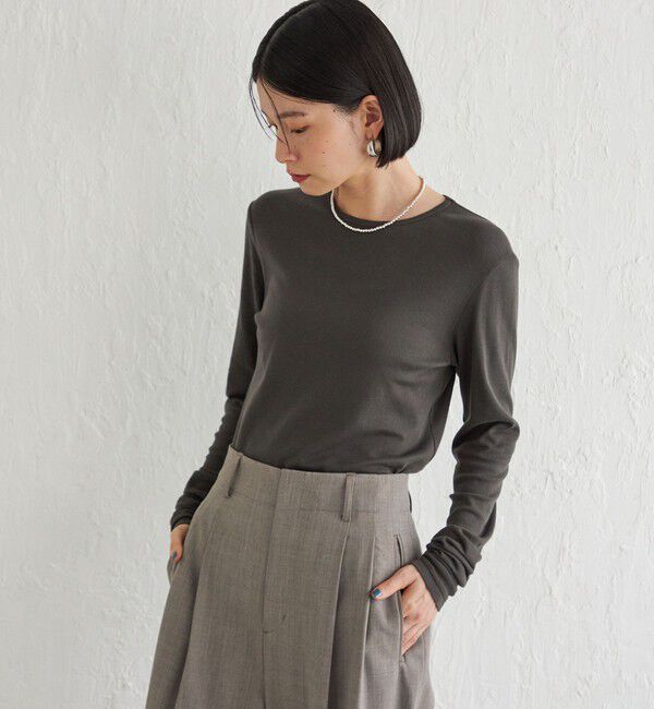 SHIPS for women「Wai＋:〈手洗い可能〉オーガニックコットン カットソー」|Tシャツ・カットソー|