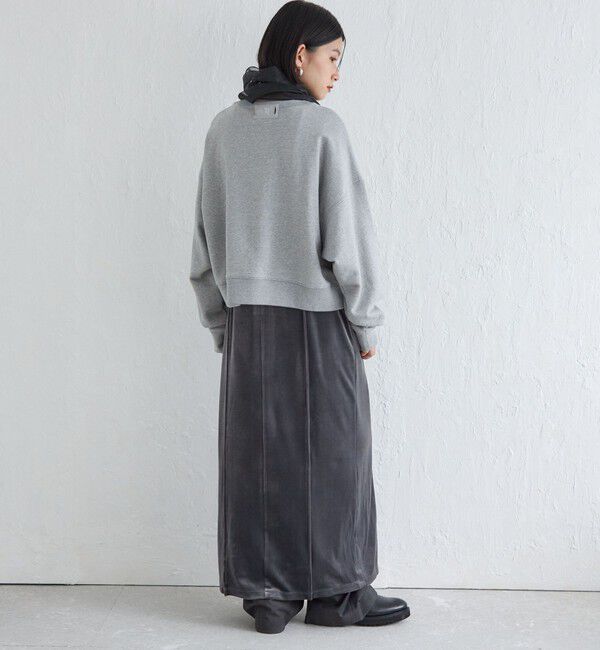 SHIPS for women「Wai＋:〈手洗い可能〉ストレッチ ポリエステル ベロア ワンピース」|ワンピース|