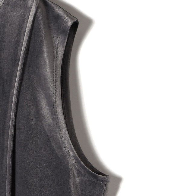 SHIPS for women「Wai＋:〈手洗い可能〉ストレッチ ポリエステル ベロア ワンピース」|ワンピース|