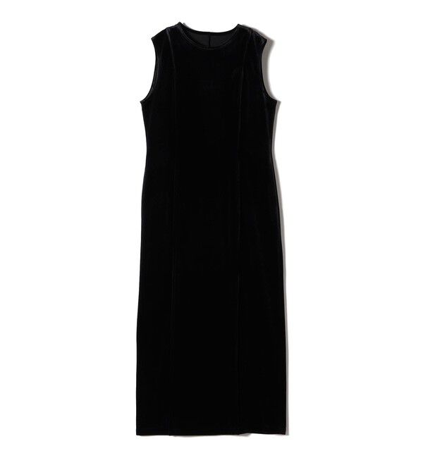 SHIPS for women「Wai＋:〈手洗い可能〉ストレッチ ポリエステル ベロア ワンピース」|ワンピース|