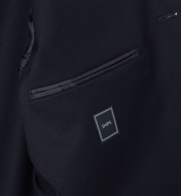 SHIPS「SHIPS:〈セットアップ対応/洗濯機可能〉ウール/ポリエステル ツイル ジャケット」|テーラードジャケット|