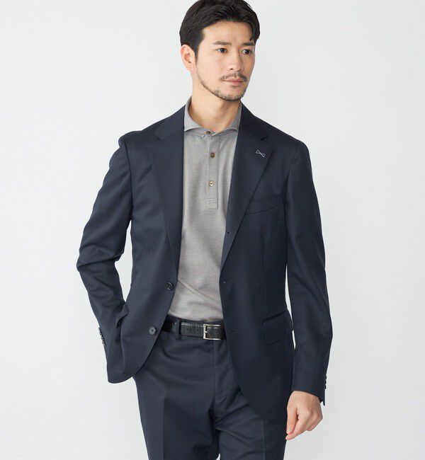 SHIPS「SHIPS:〈セットアップ対応/洗濯機可能〉ウール/ポリエステル ツイル ジャケット」|テーラードジャケット|