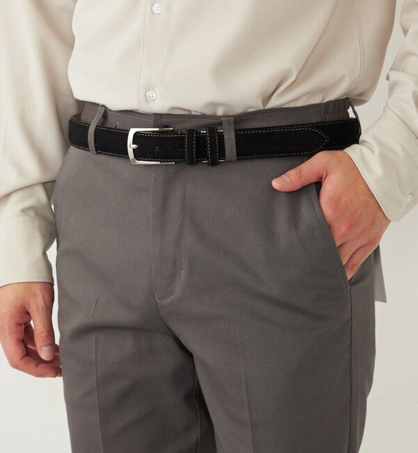 SHIPS Colors 「SHIPS Colors:スエード サイズレス ベルト」|ベルト|ブラック