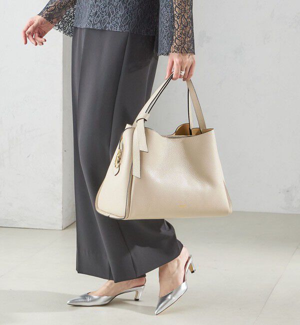 SHIPS for women「MILOS: A4 リボン パーテーション レザー トート M」|トートバッグ|