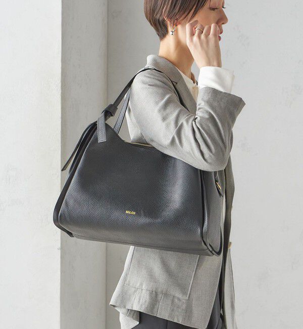 SHIPS for women「MILOS: A4 リボン パーテーション レザー トート M」|トートバッグ|