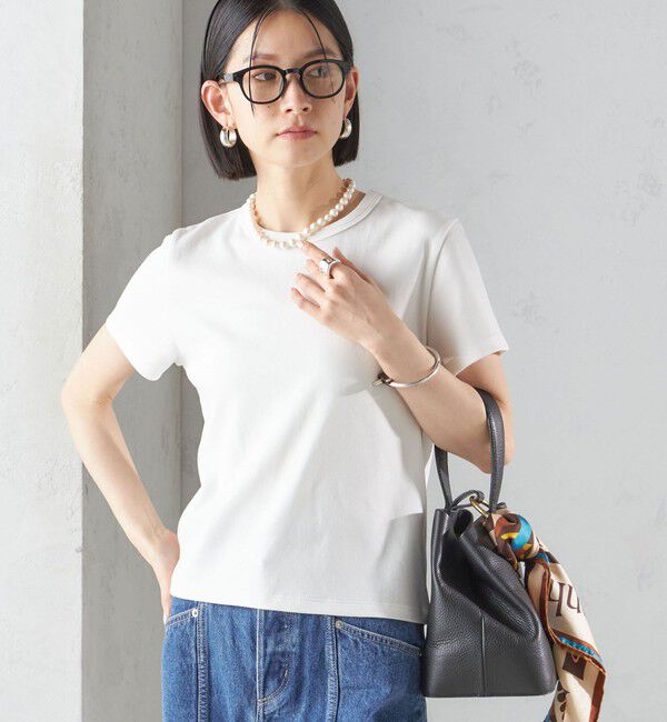 SHIPS for women「オーガニック コットン スムース TEE」|Tシャツ・カットソー|オフホワイト