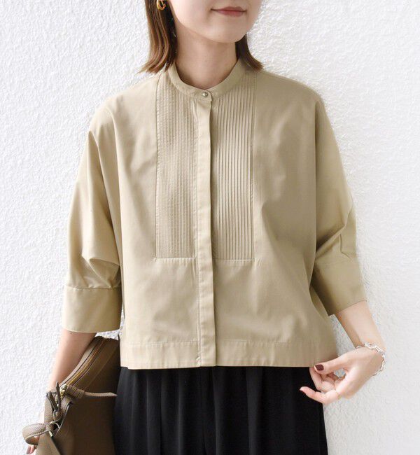 SHIPS for women「〈手洗い可能〉ピンタック 羽織 シャツ」|シャツ・ブラウス|