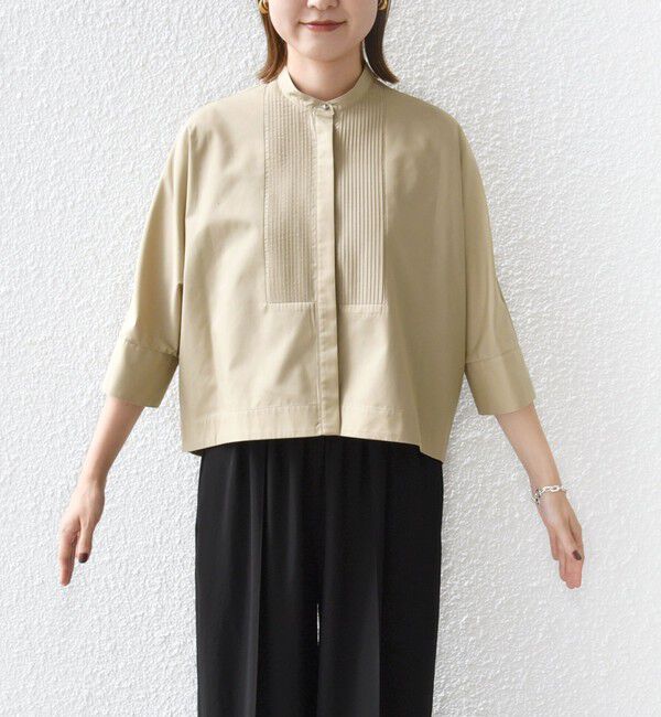 SHIPS for women「〈手洗い可能〉ピンタック 羽織 シャツ」|シャツ・ブラウス|