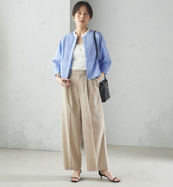 SHIPS for women「〈手洗い可能〉ピンタック 羽織 シャツ」|シャツ・ブラウス|