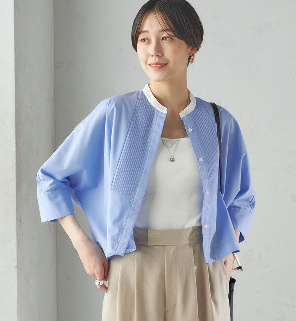 SHIPS for women「〈手洗い可能〉ピンタック 羽織 シャツ」|シャツ・ブラウス|