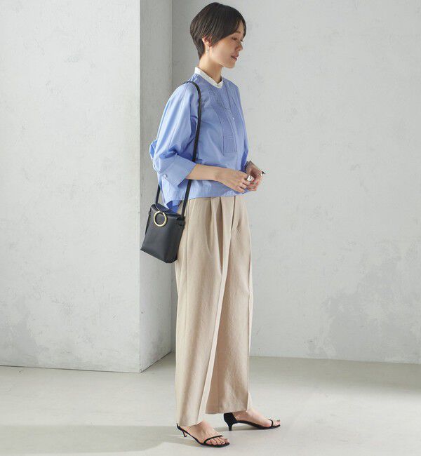 SHIPS for women「〈手洗い可能〉ピンタック 羽織 シャツ」|シャツ・ブラウス|