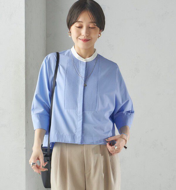 SHIPS for women「〈手洗い可能〉ピンタック 羽織 シャツ」|シャツ・ブラウス|