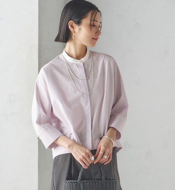 SHIPS for women「〈手洗い可能〉ストライプ 羽織 シャツ」|シャツ・ブラウス|