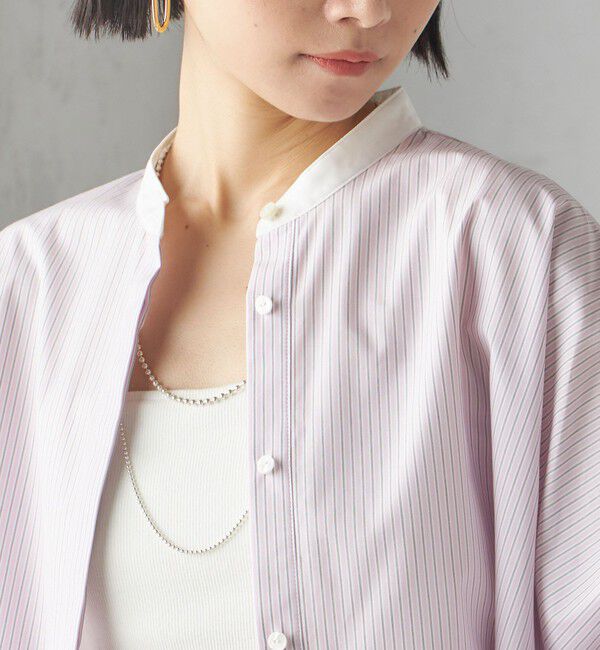 SHIPS for women「〈手洗い可能〉ストライプ 羽織 シャツ」|シャツ・ブラウス|