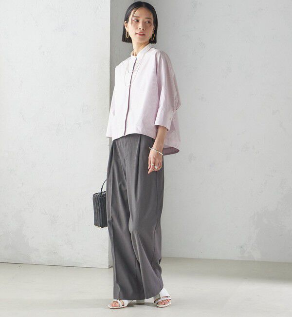 SHIPS for women「〈手洗い可能〉ストライプ 羽織 シャツ」|シャツ・ブラウス|