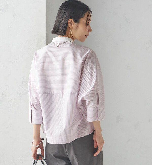 SHIPS for women「〈手洗い可能〉ストライプ 羽織 シャツ」|シャツ・ブラウス|