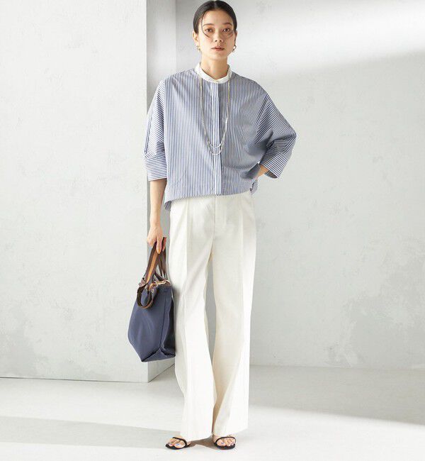 SHIPS for women「〈手洗い可能〉ストライプ 羽織 シャツ」|シャツ・ブラウス|